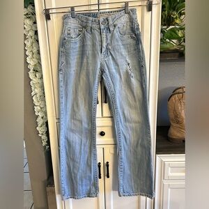 Rock‎ and Roll Cowboy Blue Jean Light Wash Pants Size 29x32